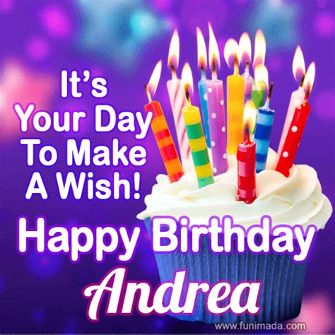 Happy Birthday Andrea GIFs for Her 